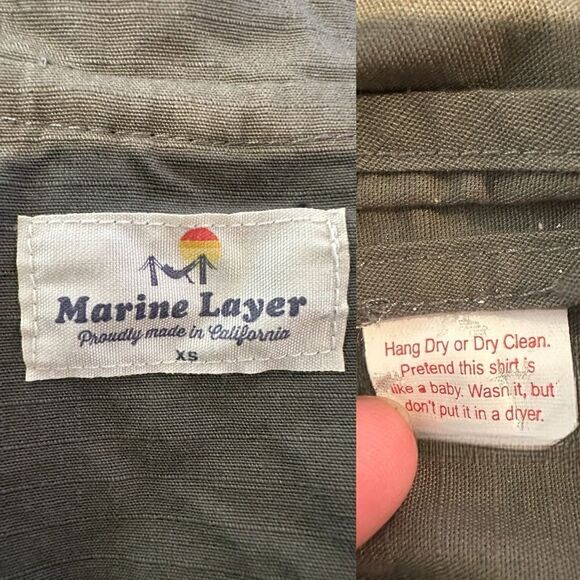 🔥 MARINE LAYER Hooded Utility Chore Jacket Parka Size XS - Picture 12 of 16